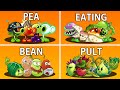 4 Team PEA x PULT x BEAN x EAT Battlez - Who Will Win? Pvz 2 Team Plant vs Team Plant