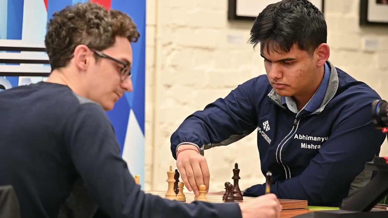 Fabiano Caruana defeats Abhimanyu Mishra in game one of 2026 American Cup: final minutes