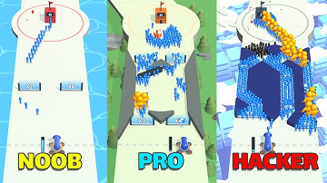 Mob Control Noob vs Pro vs Hacker - Max level !