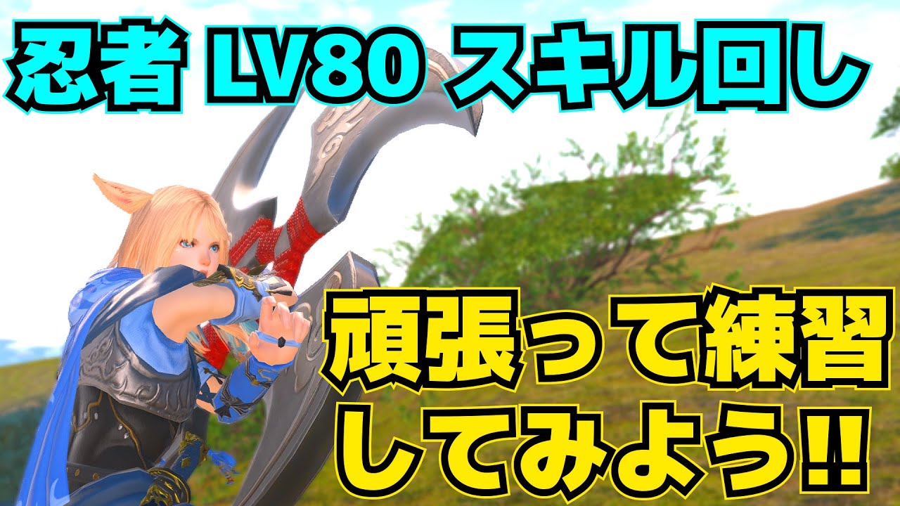 Ff14 忍者 Lv80 スキル回し 頑張って練習してみよう Youtube