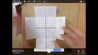 Unit 5 Notes - quadrants and coordinates foldable