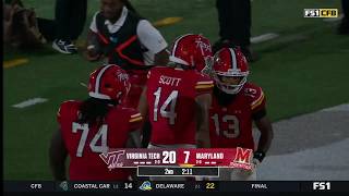 Chris Durr Jr. is WIDE OPEN for the TD vs. Virginia Tech | Maryland Football