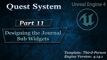 [Eng] Complex Quest System: Designing the Quest Journal and its Sub Widgets #11
