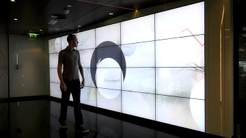 World largest kinect Driven Interactive  Video wall..