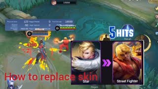 How to replace skins use script injector #mobilelegends 