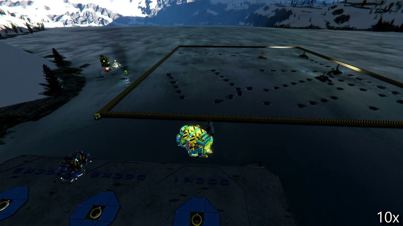 Space Engineers: Automated Ice Mining Facility