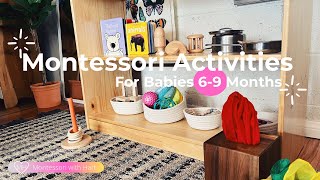 Montessori Activities for Babies 69 Months #montessoriwithhart