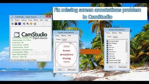 Fix missing screen annotation problem in CamStudio