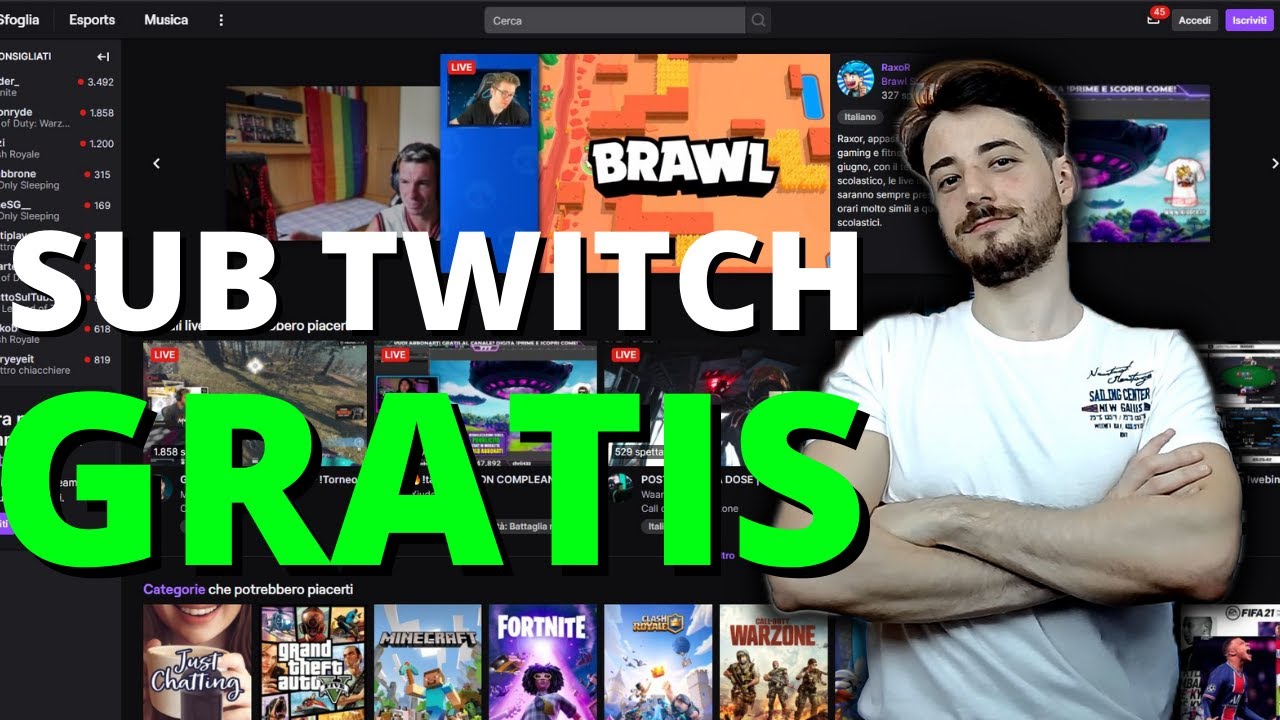 Come fare SUB su Twitch GRATIS (Amazon Prime GRATIS) - YouTube