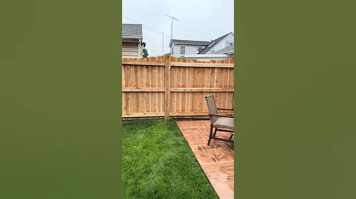No-Dig Cedar Fence #nodigfence #noconcrete #home #cedarfence