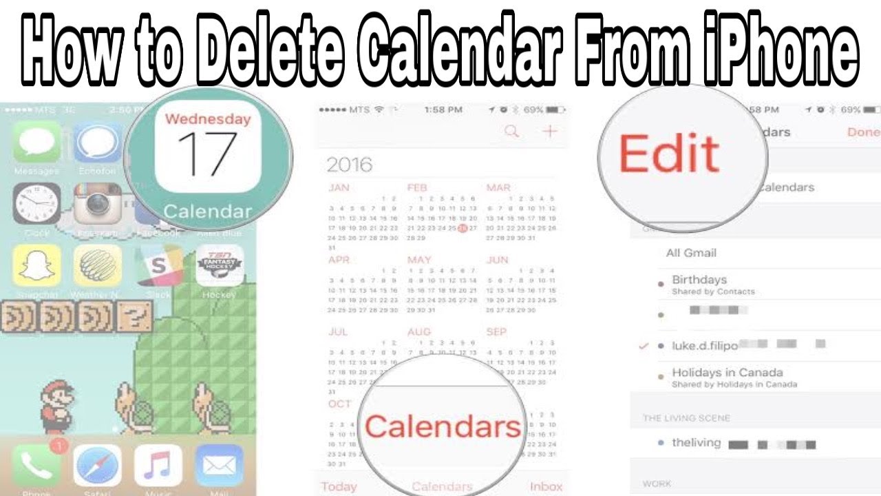 How to Delete Calendars on iPhone how to delete calendar from iphone