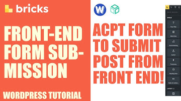 Frontend Form Submission | Custom Post | ACPT & Bricks Builder #bricksbuilder #acpt #customposttypes