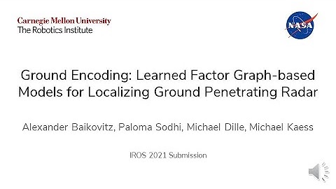 Ground Encoding: Learned Factor Graph-based Models for Localizing Ground Penetrating Radar
