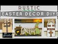 Rustic Easter Home Decor Dollar Tree DIY | Spring diy | EASTER MINI HOP