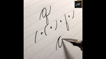 Small q in Cursive | Spencerian Script #spencerian