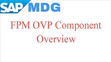 MDG UI OVP Component Overview