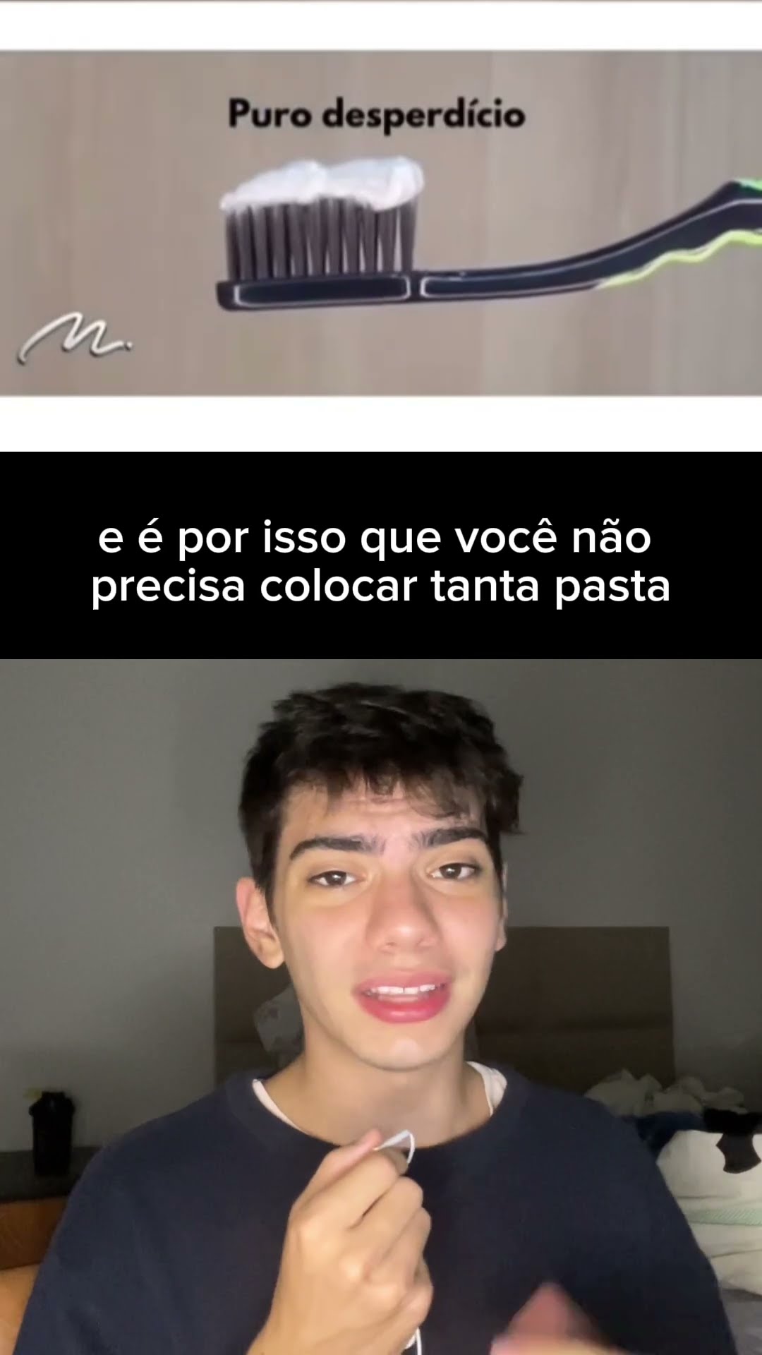 Use a pasta de dente do jeito certo: só um pouquinho basta! ??