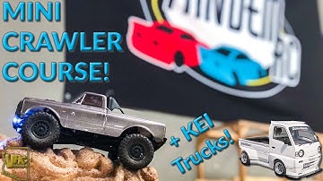 Axial SCX24 Attempts the Mini Indoor Crawler Course at Tandem RC \\ KEI Truck Racing // Chevy C10
