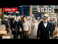 1930s New York City Colorized HD Footage Restored To Life W Sound