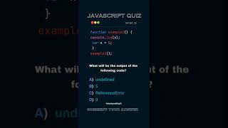 JavaScript Quiz Comment Your Answer 😄 #javascriptquiz #javascript #javascripttutorial #programming