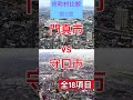 門真市 vs 守口市【市町村比較】#shorts