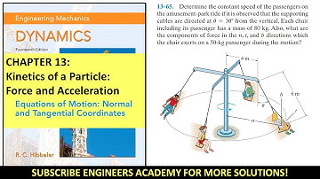 13-65 | Kinetics of a Particle | Chapter 13: Hibbeler Dynamics 14th |  Engineers Academy