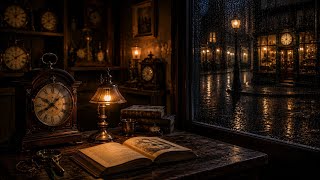 After Hours at the Clock Shop ⏰ Rainy Night Ambience & Gentle Clock Ticking screenshot 2