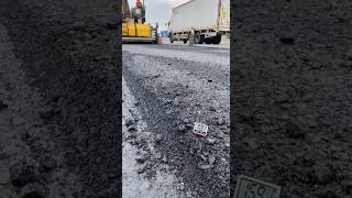 Cek suhu hot mix asphalt || toll cikampek #japek #aspal #aspalpolimer