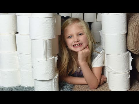 Little Girl Loves Toilet Roll