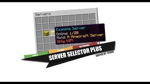 Minecraft Server Selector Plugin (Every Servers Using This) |GoldenBird