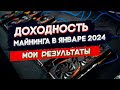 Доходность майнинга в Январе 2024