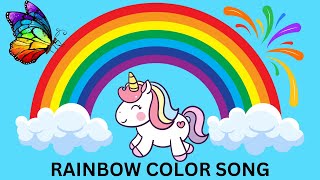 Rainbow Colors Song | Sing Along to Learn Colors | Red, Orange, Yellow, Green, Blue, Indigo, Violet