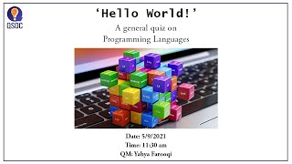 Hello World: A general quiz on programming languages