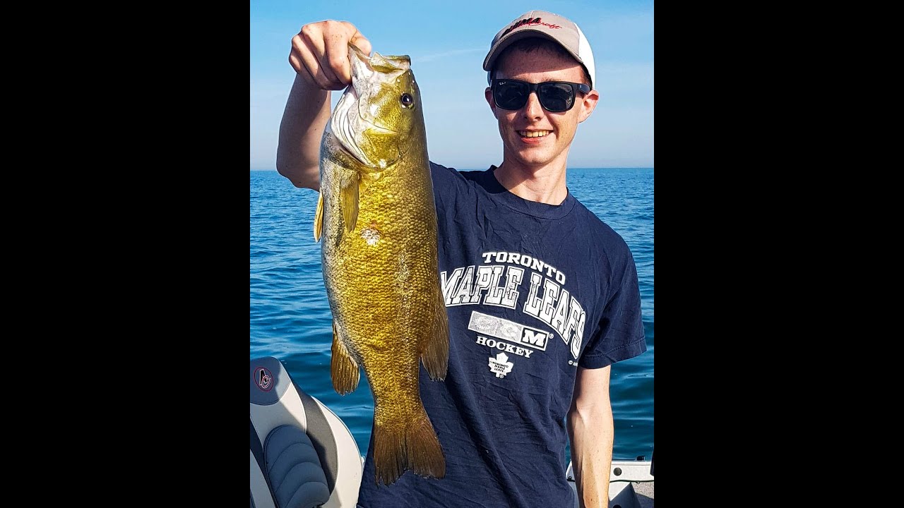 Bass Fishing Dead Calm Conditions on Lake St Clair - YouTube