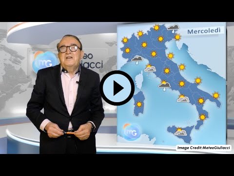 Video Previsioni meteo per mercoledì 14 gennaio. Alta pressione, poche piogge