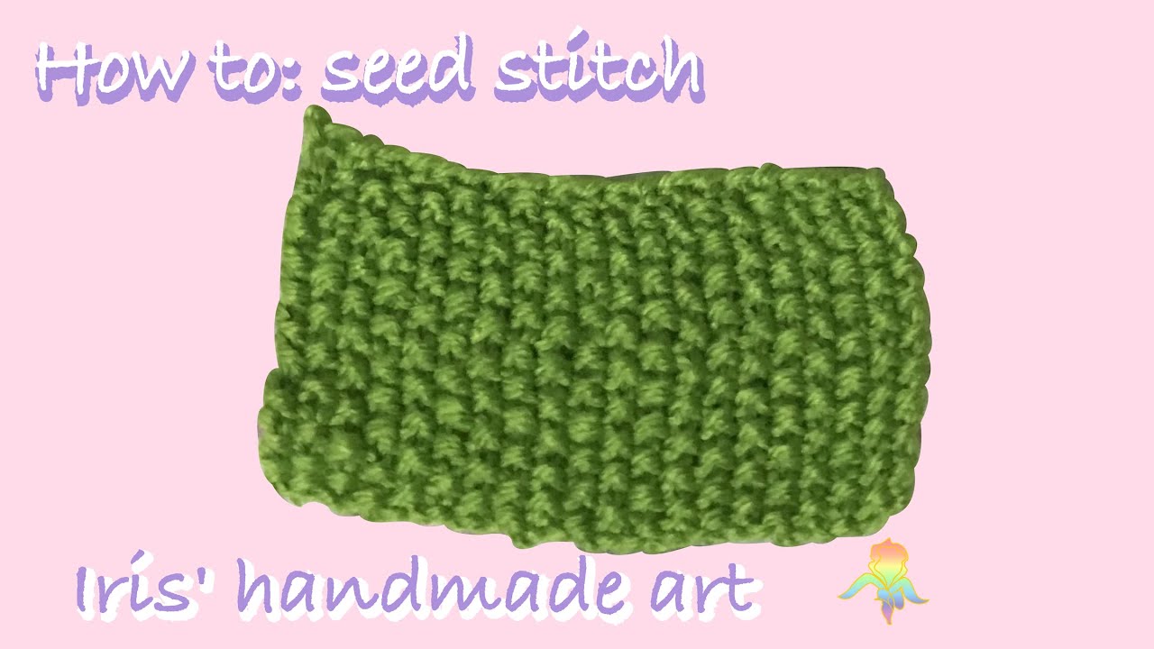 How to knit the seed stitch - YouTube