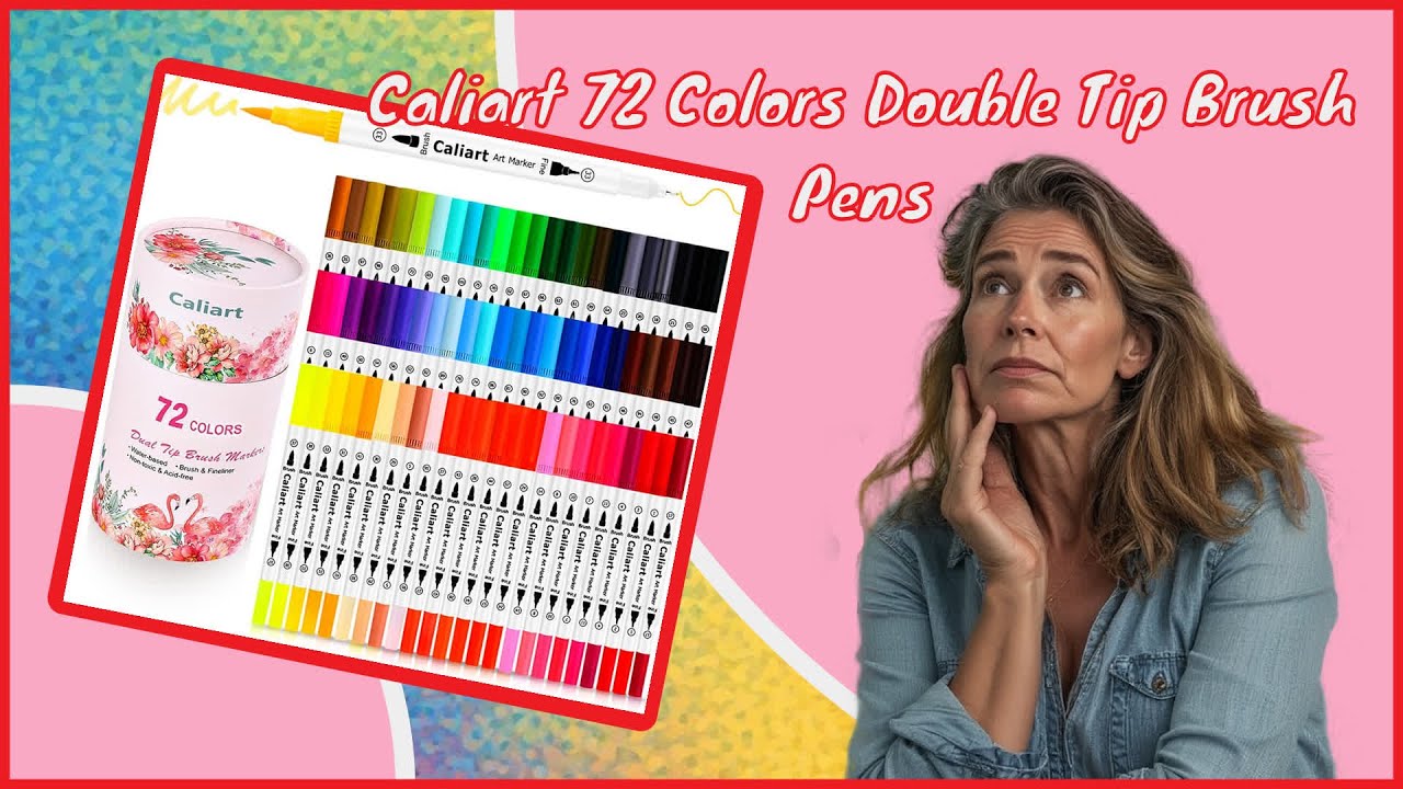 Caliart 72 Colors Double Tip Brush Pens review