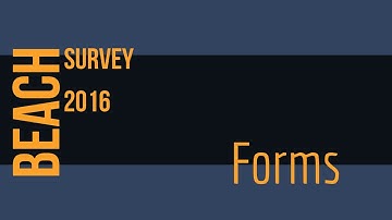 8 BTEC Level 3 Information Technology Unit 2 CSMI Beach Survey (Forms)