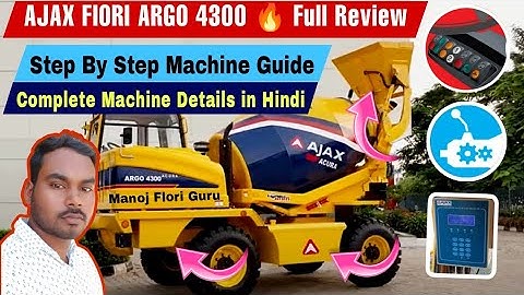 AJAX Fiori Argo 4300 Full Review How to Operate AJAX ARGO 4300