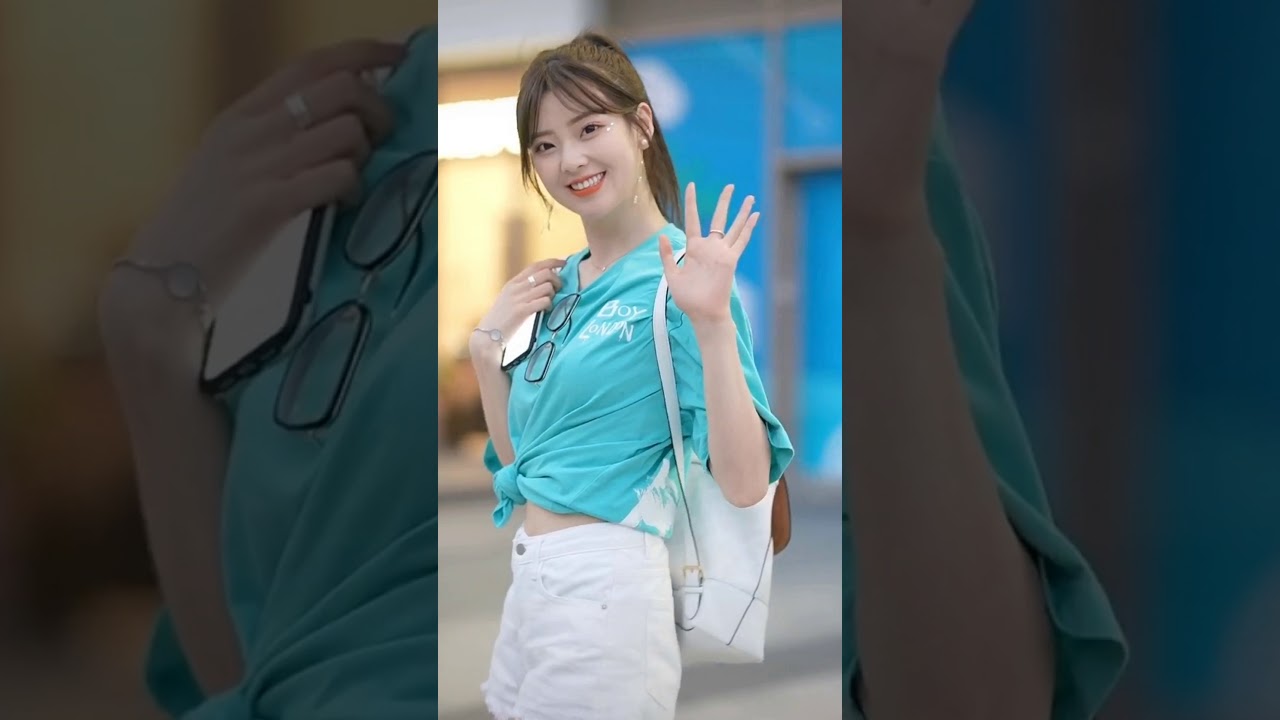 Cute Asian tall girl. She is a professional car show model.