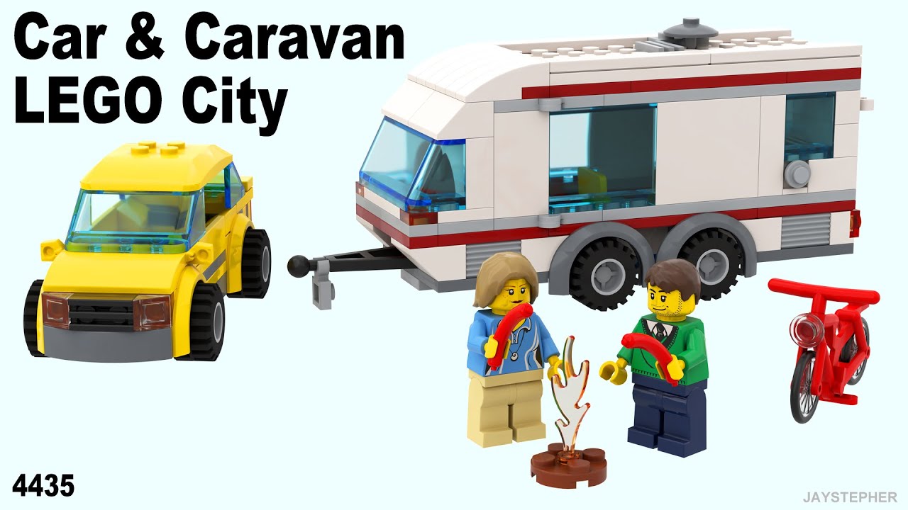 LEGO City Car And Caravan 4435 Retired Set Review