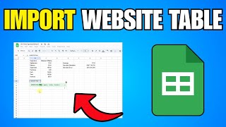 How To Import A Website Table Into Google Sheets (Step By Step Guide)