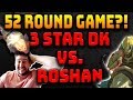 Insane 52 Round Game - ⭐⭐⭐Dragon Knight + ROSHAN?! | Auto Chess Mobile