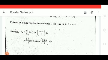 Fourier series-Problem