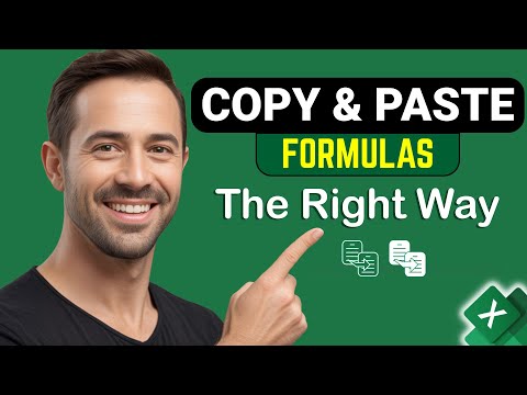 Copy Formulas in Excel Without Breaking References