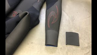 Rip Curl wetsuit ankle parts replacement scene〜リップカールウェットスーツの足首パーツの交換風景