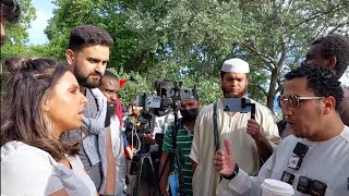 The Quran Was Not given To The Prophet PBUH! Shamsi and Confused Sister Speakers Corner