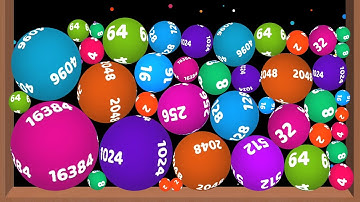 Physical Balls - 2048 Balls 3D. Drop and Merge! Free Merge Ball Game for Android, Free ASMR Gameplay