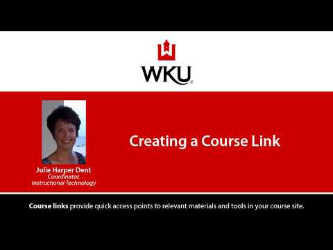 Creating a Course Link