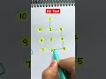 Draw a checkered path with number 1 to 10 #drawing#line#shorts#maths#quiz#funny#games#trendingshorts